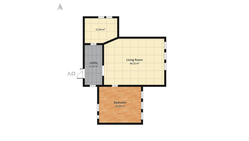Geometric house floor plan 101.27