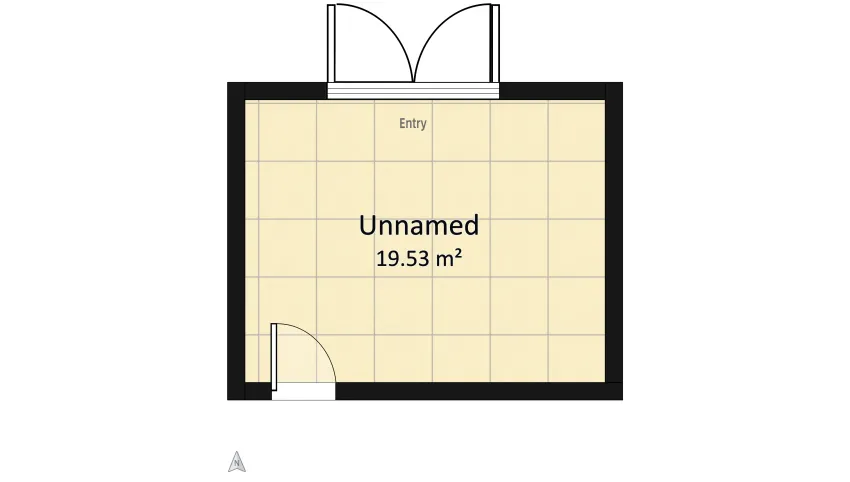 White room floor plan 19.53