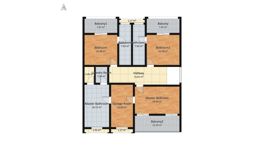 Fileas, modern home floor plan 321.74