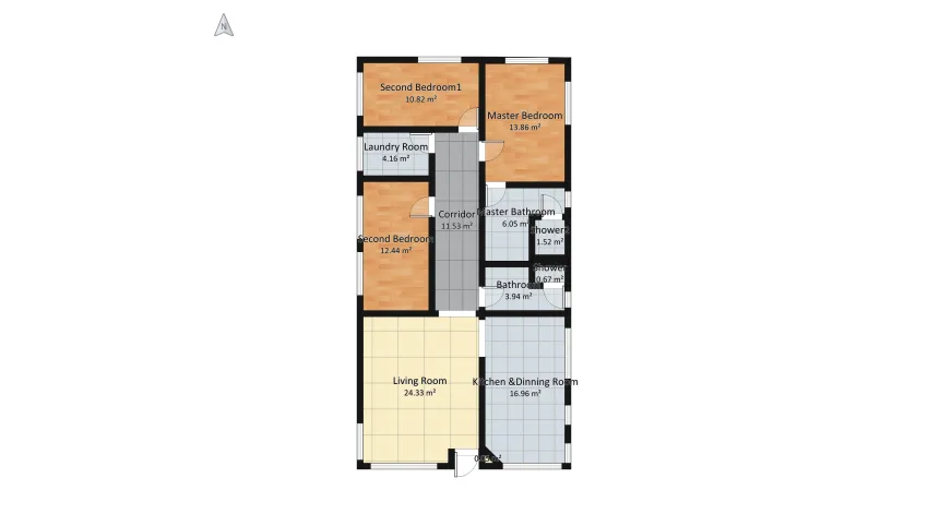 Casa DM floor plan 123.47