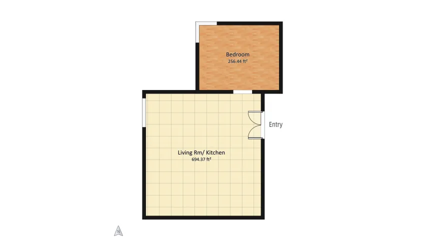 Idea for guest house floor plan 88.34