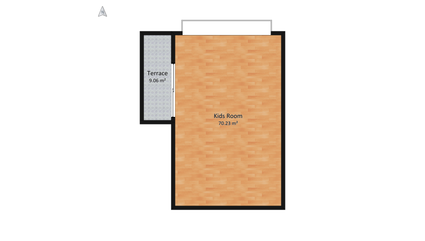 #Children'sDayContest  children's bedroom for two girls 👧🏻 floor plan 85.23