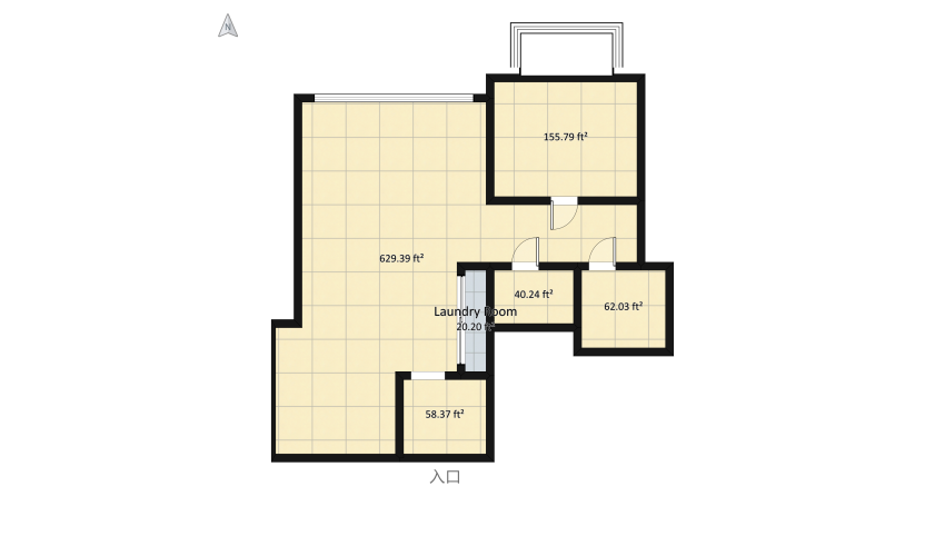 NYC apartament floor plan 100.88