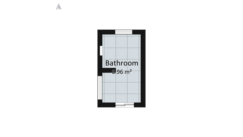 Bathroom with walk-in shower floor plan 8.53
