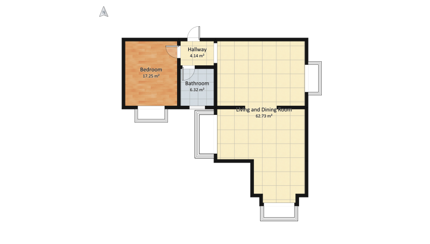 Apartmen floor plan 100.13