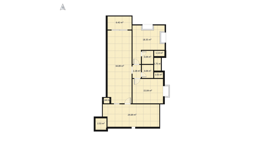 chalet floor plan 122.53