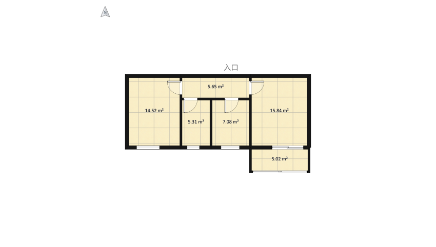 APUSULUI RESIDENCE - AP.6 floor plan 60.68