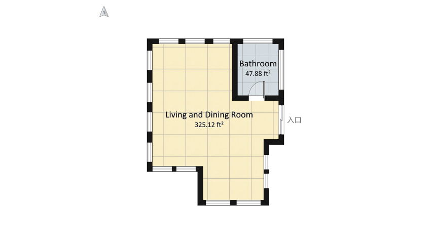Charming Dream Tiny House floor plan 38.89