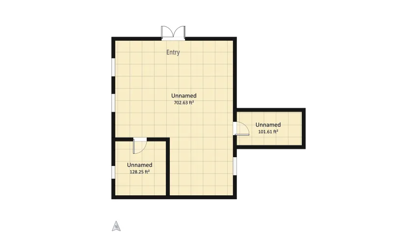 Fancy Apartment (My first build) floor plan 86.64