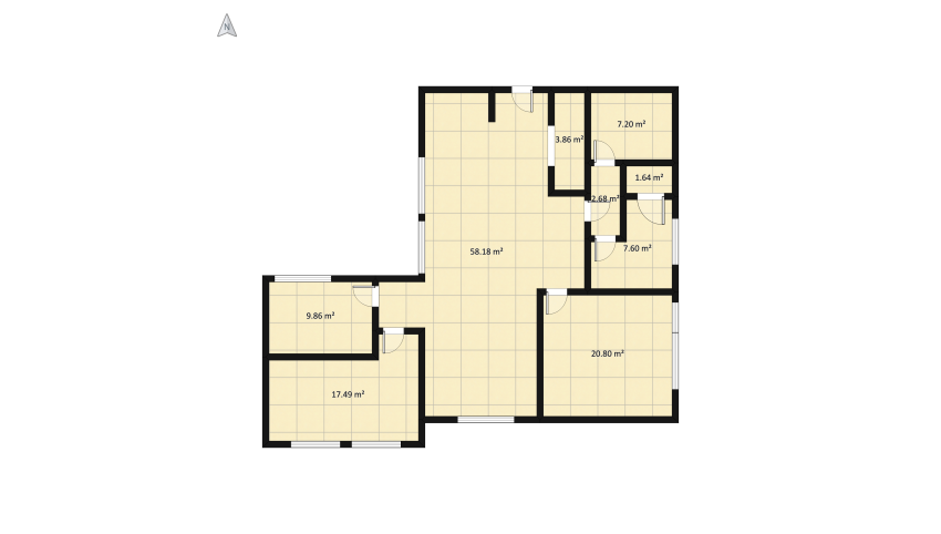 appartamento rustico floor plan 146.08