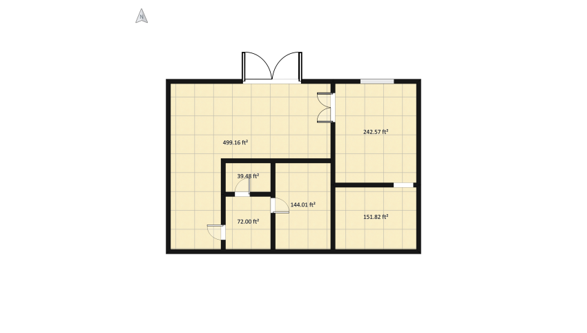 Rich modern apartment floor plan 119.33