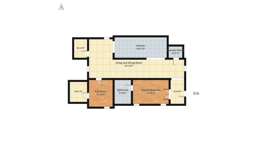 Sameer's House floor plan 167.15