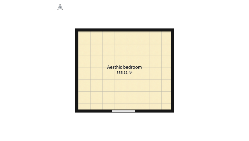 Aesthetic bedroom floor plan 55.19