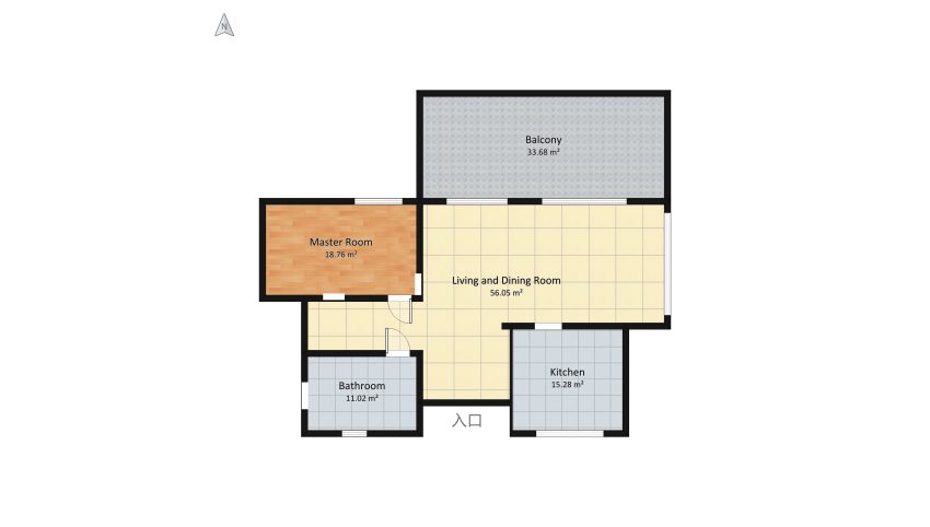 Modern rustic getaway house  floor plan 148.29