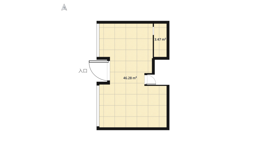 Buhardilla 1 floor plan 54.27