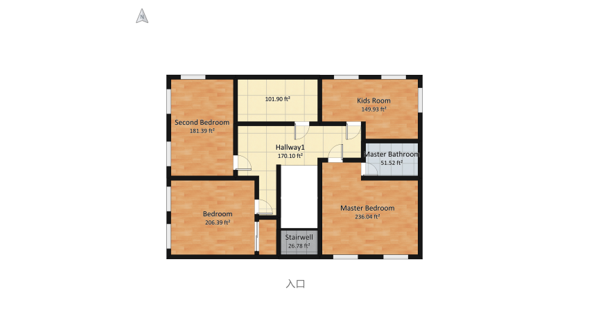 Colonial Home floor plan 253.6