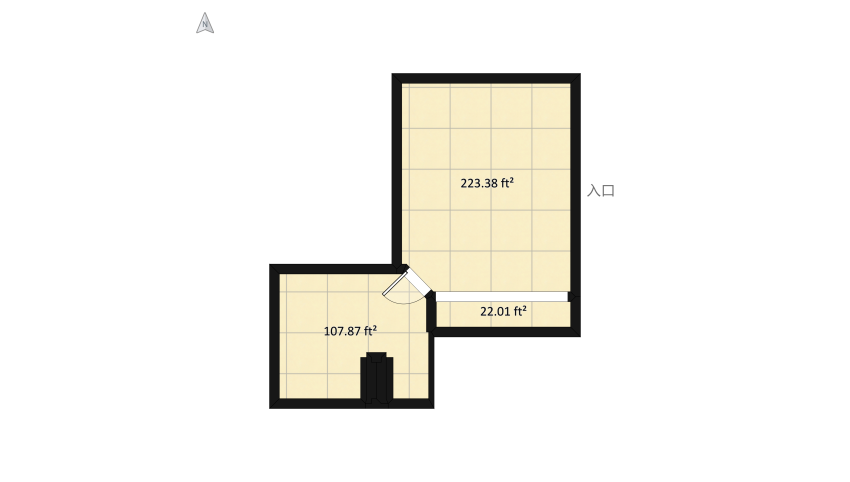 Fancy Bedroom floor plan 37.8