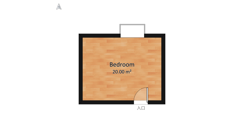 Guest bedroom (English style) floor plan 22.22