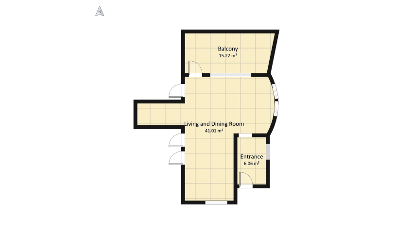 Ooty House Floor plan - Living floor plan 68.29