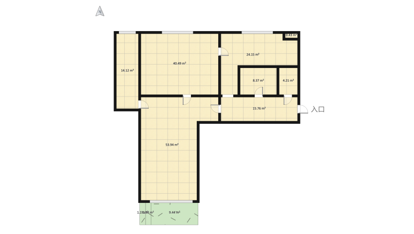 Apartment kitchen floor plan 190.97