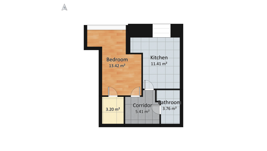 Pronin_Uyutniy_base floor plan 44.1