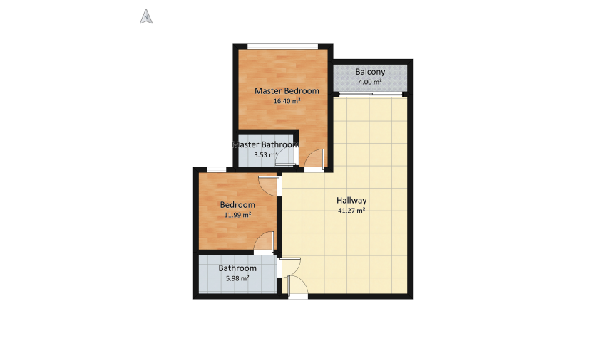 One residence floor plan 94.1