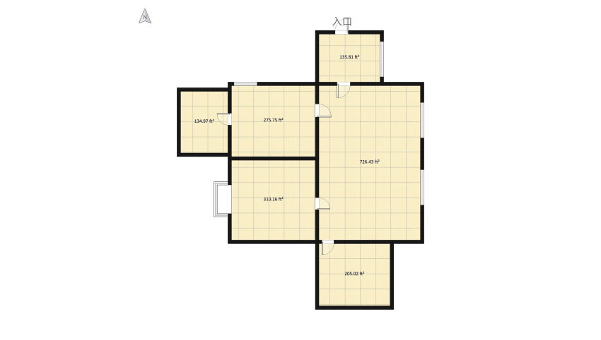 Modern house  floor plan 181.05