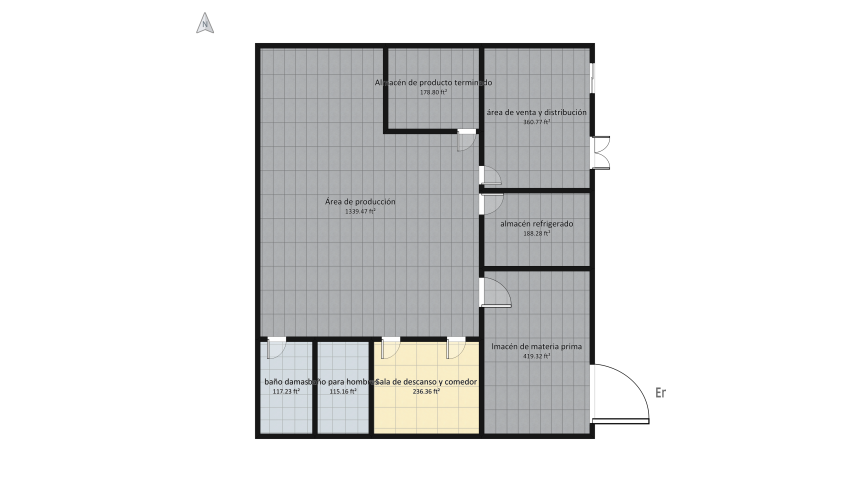 Copy of Room 1- Classic Black and White floor plan 296.24