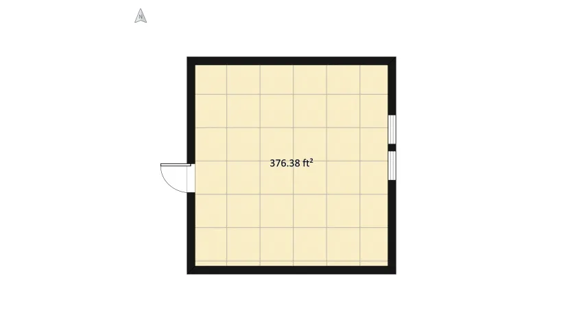 Yellow bedroom floor plan 37.87