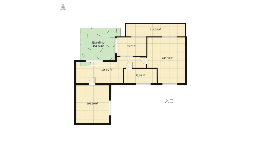 Duplex  floor plan 228.49