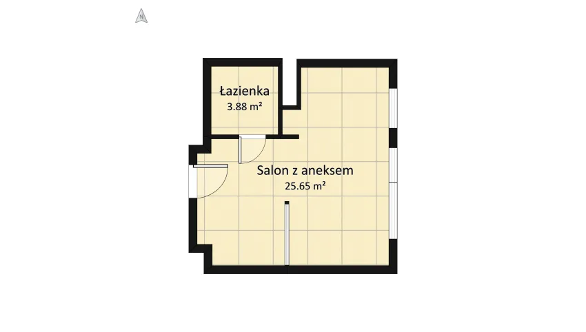 Drewniana z balkonem floor plan 33.05
