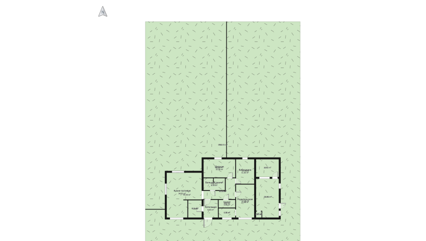 последний вариант - только дом floor plan 1331.88