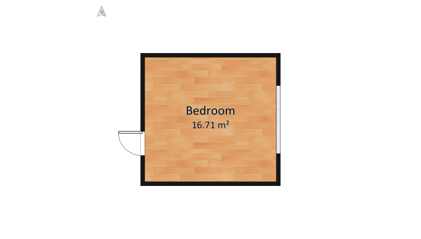 Boho bedroom floor plan 17.77