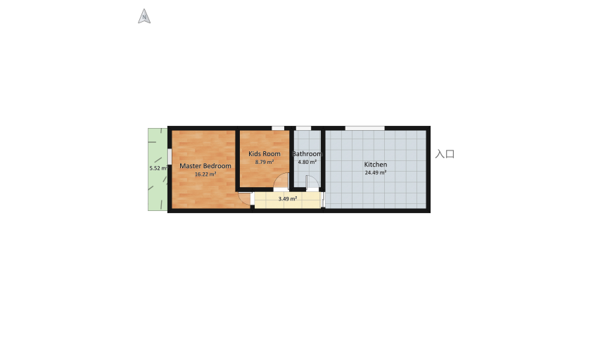 Corvaro Home floor plan 71.77