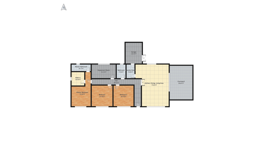 House Scenario D floor plan 322.88