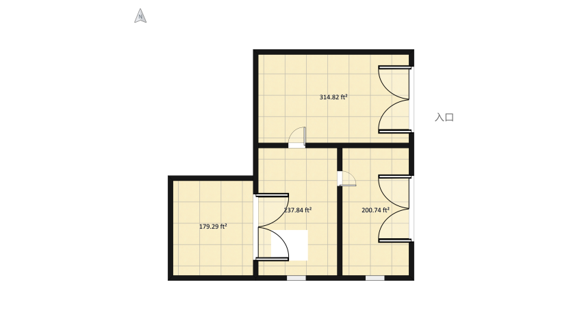 villa moderne floor plan 216.2