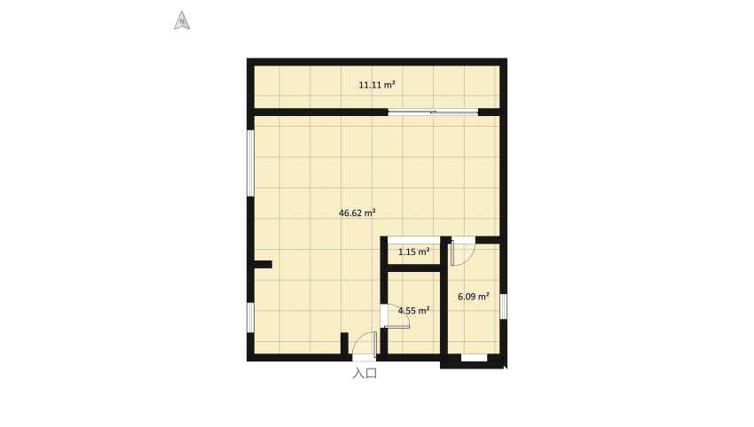Apartamento Pequeno  floor plan 79.01