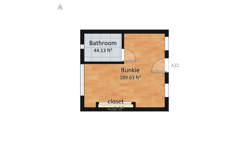 My Bunkie floor plan 25.5