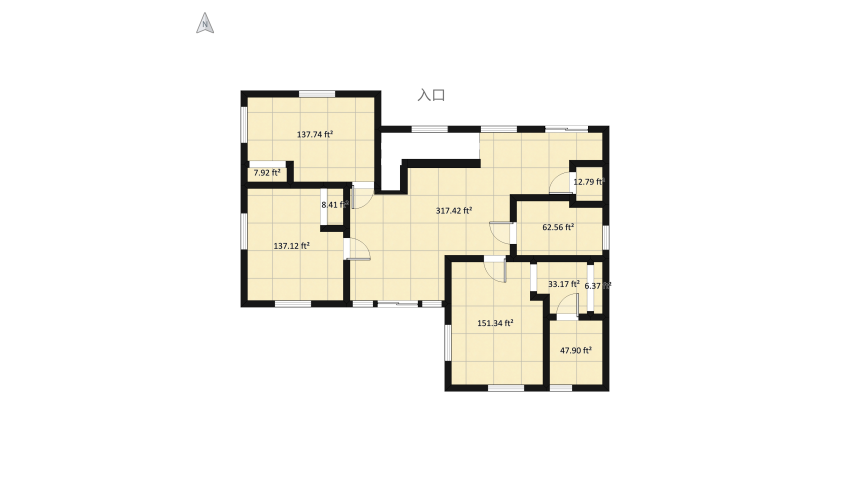 Fall family home floor plan 598.84