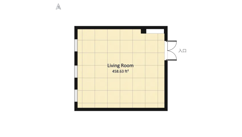 Apartment LDK floor plan 46.44