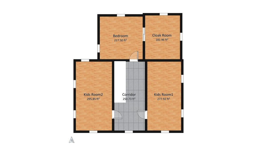 Two storey family home in wooden style floor plan 472.16