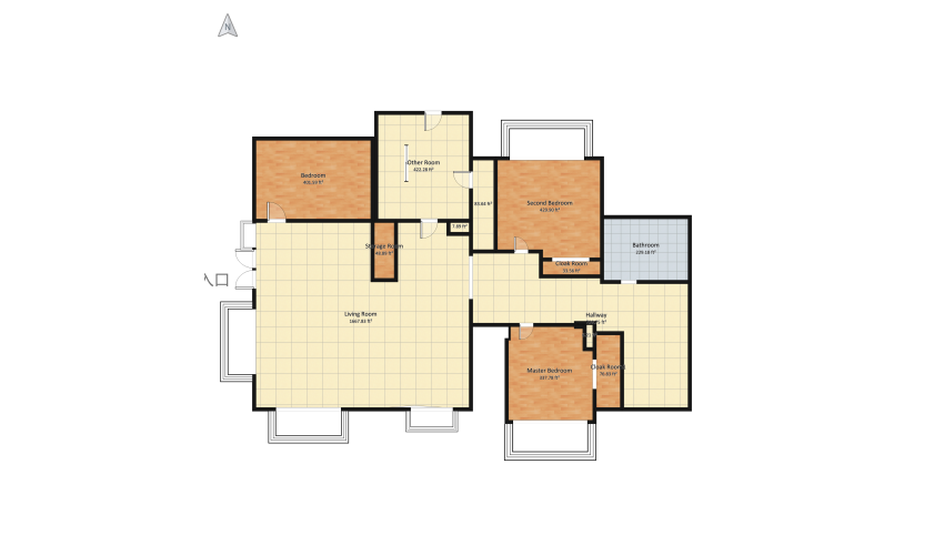 New Girl - Loft 4D floor plan 449.3