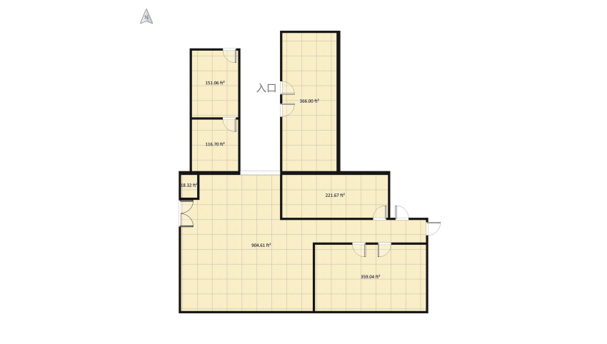 Bowling Alley Windows Existing floor plan 210.97