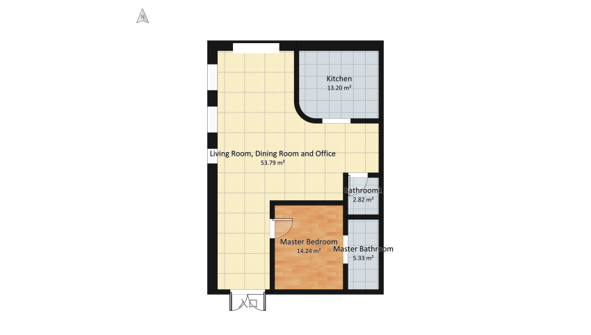 #EmptyRoomContest Small cozy apartment floor plan 102.6