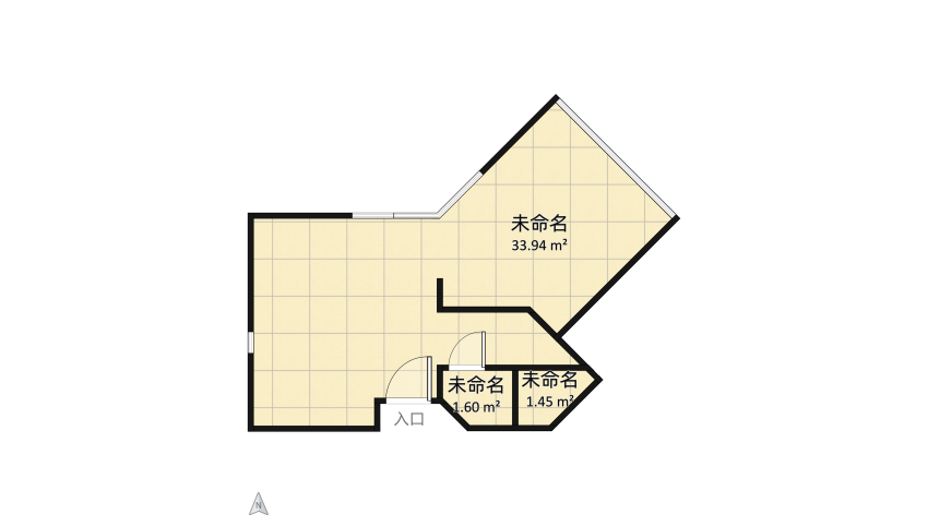 37sqr_Mini_Luxury_Apartment floor plan 37