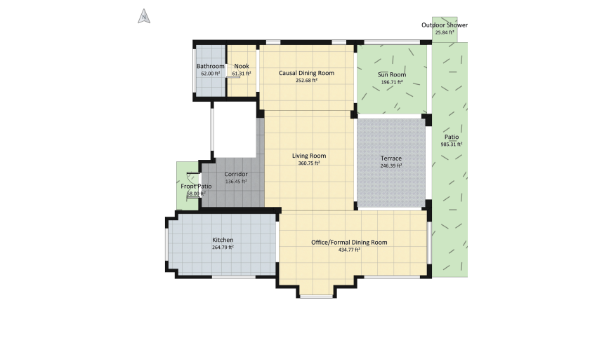Modern Beach House - Practice floor plan 312.14