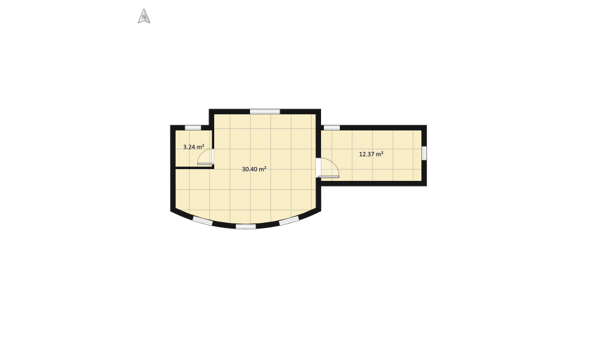 Third Floor -  Villa 3 floor plan 47.27