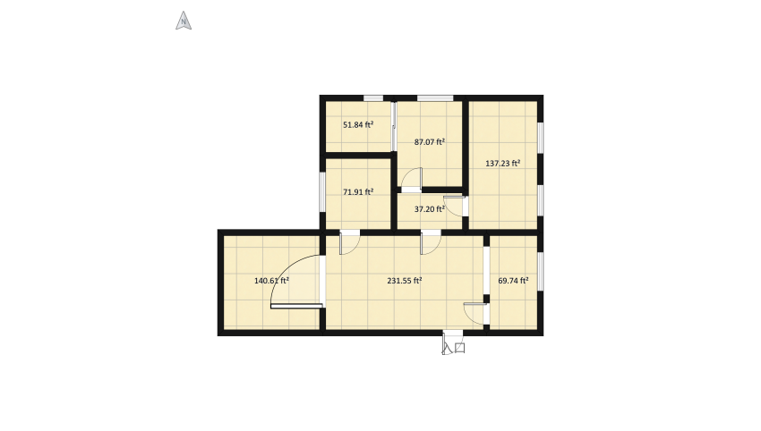 un appartement avec un balcon floor plan 89.05