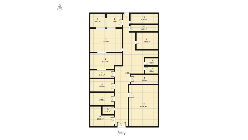 wk b floor plan 266.67