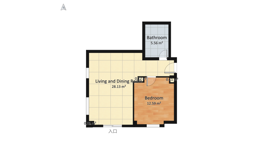 Chiajna apartment floor plan 51.93